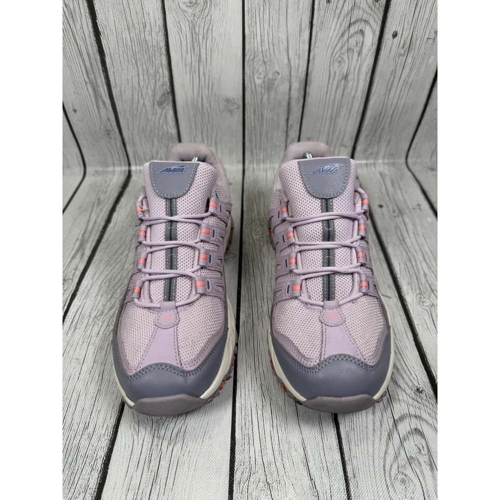 Avia Wide Width Odor Control Lavender Pink Gray Athletic Sneakers for Women 12W